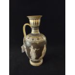 Victorian Grecian style 'Nuptials of Paris and Helen' ewer, titled to underside of base &amp; number