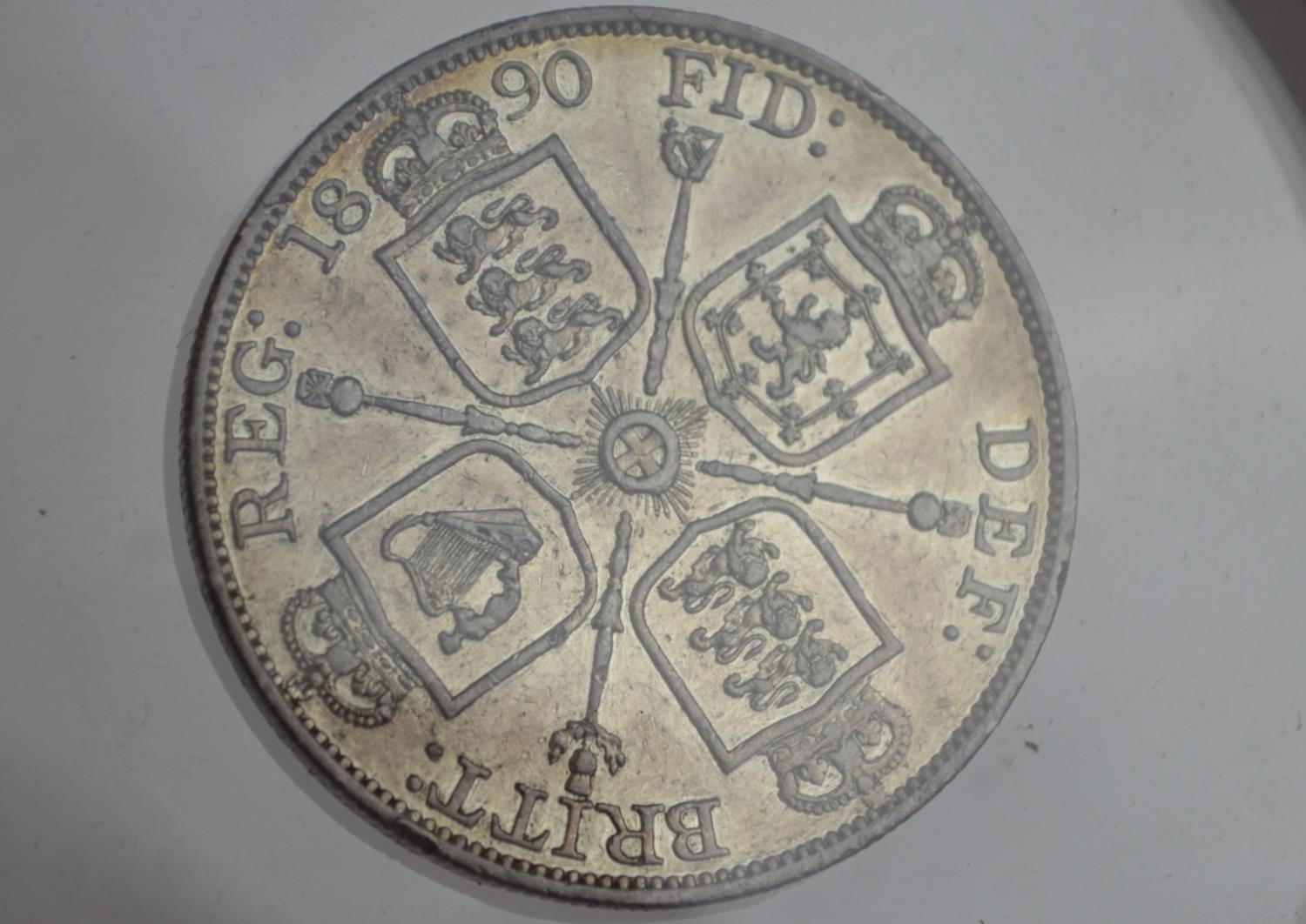 1887 double florin  - Image 3 of 3