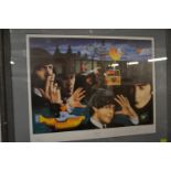 201/450 limited print titled 'The Fab Four' by Trevor Horswell. Height 56cm