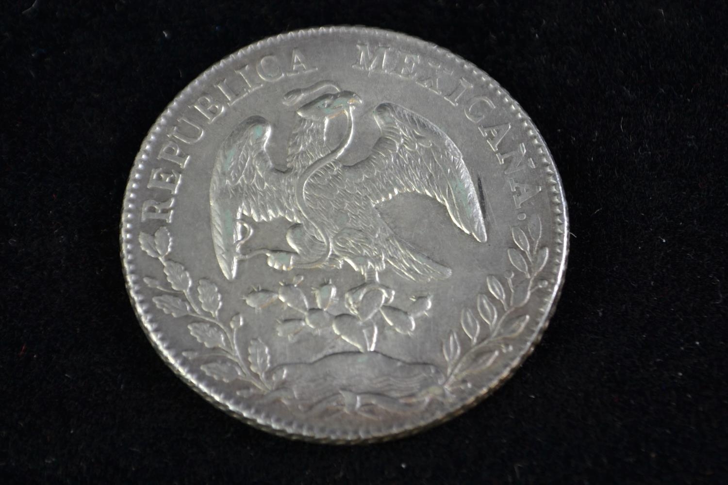 Mexican silver 1885 8 Reales  - Image 2 of 2