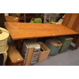 Oak refectory table, length 227cm, depth 74cm, height 72cm