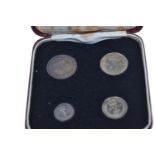 Cased set of Victorian 1895 Maundy Money