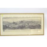 Large framed Samuel &amp; Nathaniel Buck print of 'The East Prospect of the City of Winchester', 91