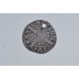 Edward II penny (drilled)