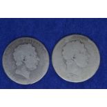 Two George III crowns