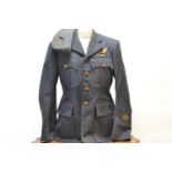 RAF warrant officers WW2 jacket with badges and beret.&nbsp;
