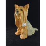 Large Beswick Yorkshire terrier figure, model no. 2377, 26cm high