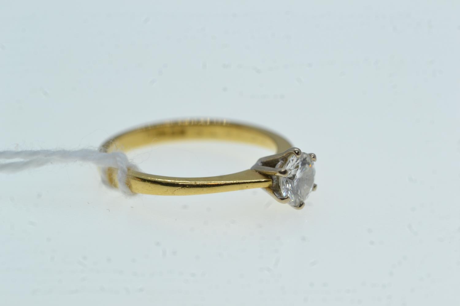 18ct gold & 0.43 carat diamond soliataire ring, size J, 2.09 grams  Accompanied by a GIA certificate - Image 4 of 5