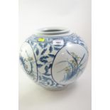 Chinese ovoid vase, character marks to base, height 26cm