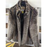 Zepla faux fur jacket, size medium