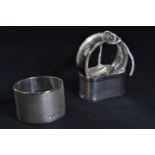 Three silver napkin rings, various makers &amp; dates, gross weight 63.5 grams