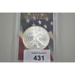 USA 2008 silver dollar