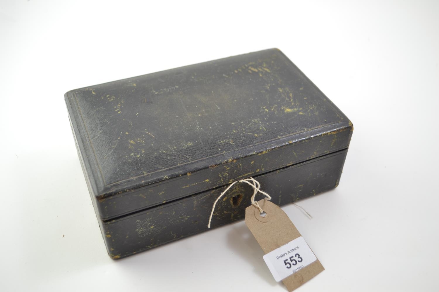 Victorian gentleman's box with compartments labelled 'gold', 'silver' and 'notes'  - Image 3 of 3