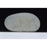 hardstone with carved buddha, 7.5 X 4 cms
