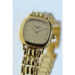 Longines ladies gold plated quartz wristwatch, case no. 25956858, ref. no. 12699-11, with papers &am