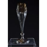 Chinese export silver vase, by Wang Hing, decorated with orchids, stamped 'WH 90' &amp; rubbed chara