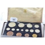 Royal Mint cased 1937 full specimen coin set including Maundy money