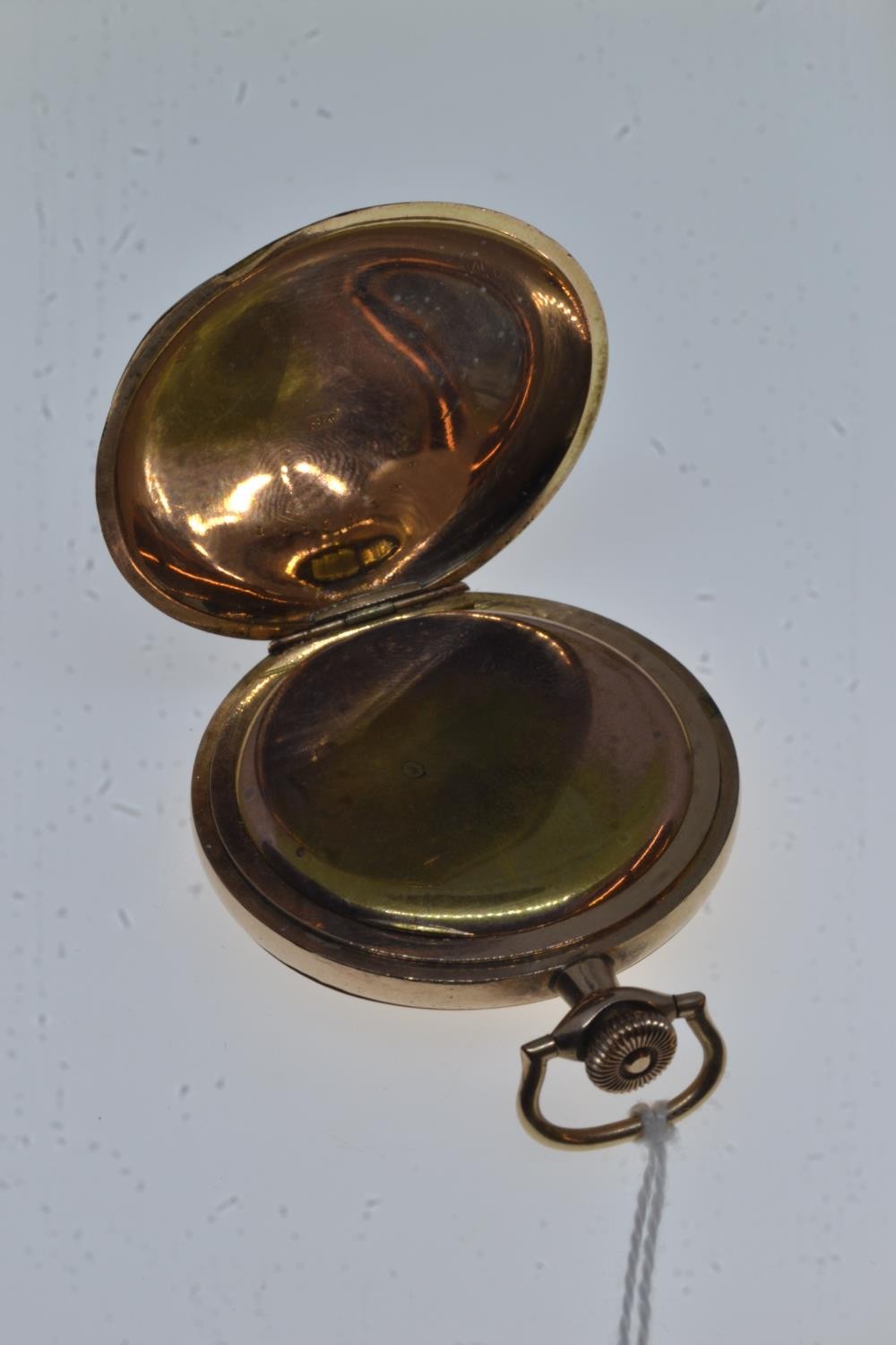 Elgin 18ct gold cased full hunter pocket watch with subsidiary seconds, 15 jewels, movement numbered - Image 4 of 6