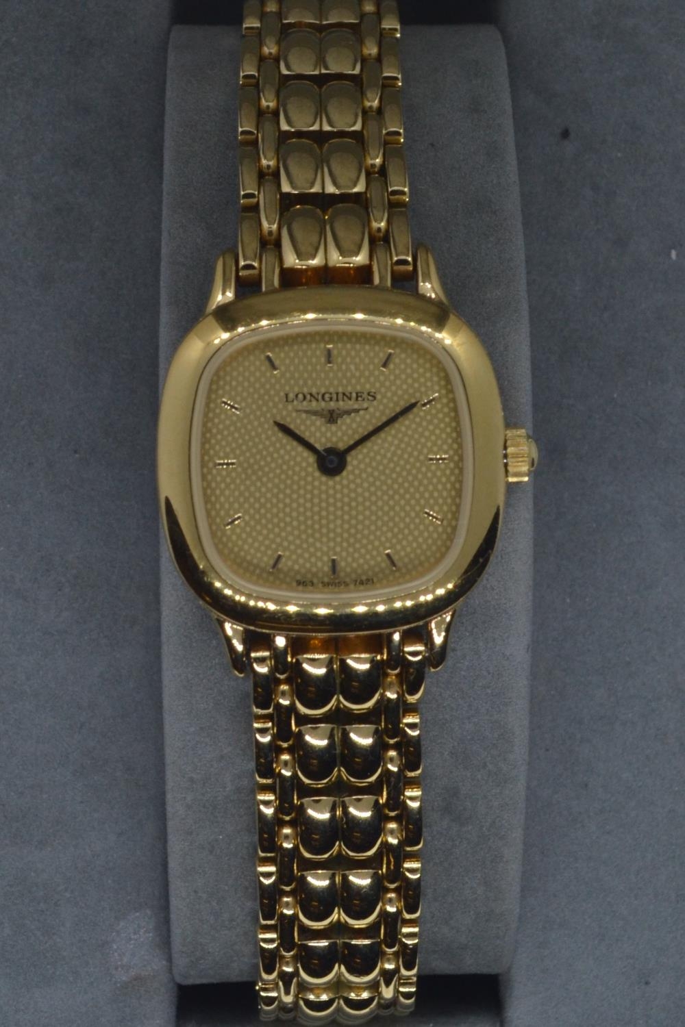 Longines ladies gold plated quartz wristwatch, case no. 25956858, ref. no. 12699-11, with papers & b - Image 8 of 9