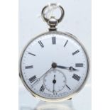 Plated fob watch by Stauffer