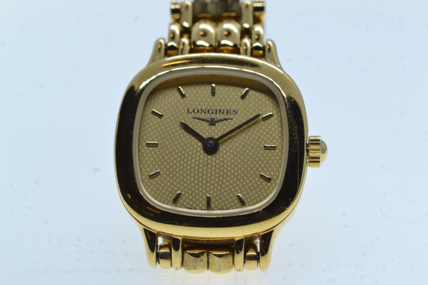 Longines ladies gold plated quartz wristwatch, case no. 25956858, ref. no. 12699-11, with papers & b - Image 4 of 9