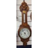 Benetfink &amp; co. Cheapside banjo barometer thermometer H86cm dia.27cm