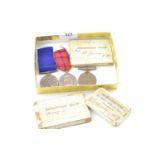 Metropolitan Police medals and replacement ribbons in original boxes, inc.&nbsp;1887 Jubilee Medal w