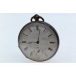 Stiffel &amp; Cartier, Geneve pocket watch, marked 48008 1403, GF, Argent, 40mm diameter (needs oili