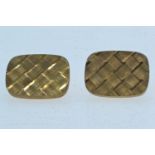 Pair of 9ct gold cufflinks, gross weight 8.37 grams, with fitted box