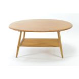 Ercol 454 Windsor coffee table. Natural finish.&nbsp;Width 100 cm x Depth 83cm x Height 45cm.