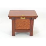 Small Asian export stool with lift lid and storage. W45cm d34cm h37cm