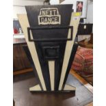 Art Deco style 'Next Dance' foldaway stand W46cm x D38cm x H76.5cm