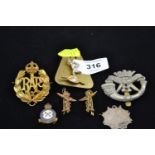 Various regimental insignia badges etc..&nbsp; &nbsp;