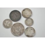 1836 &amp; 1847 fourpences &amp; four Georgian coins