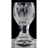 Logenglas, deutschsprachiger Raum, 2. H. 19. Jh./ um 1900Farbloses Glas/ Kristall, facettiert