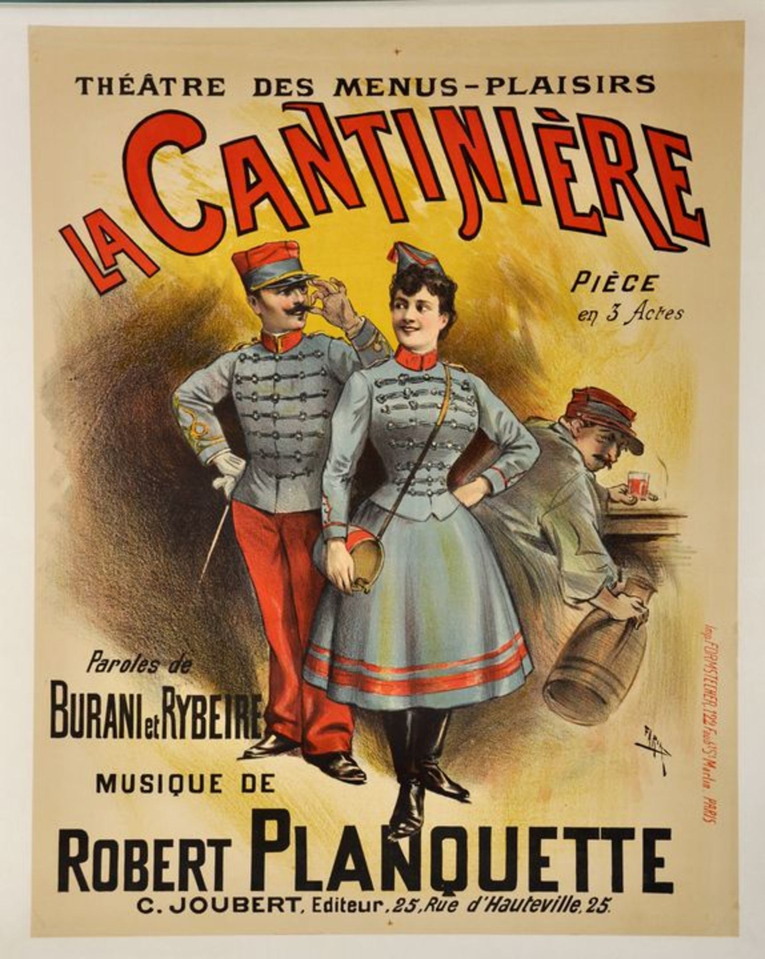 Faria, Cândido Aragonez de. 1849 Laranjeiras, Sergipe (Brasilien) - 1911 Paris."La Cantiniè