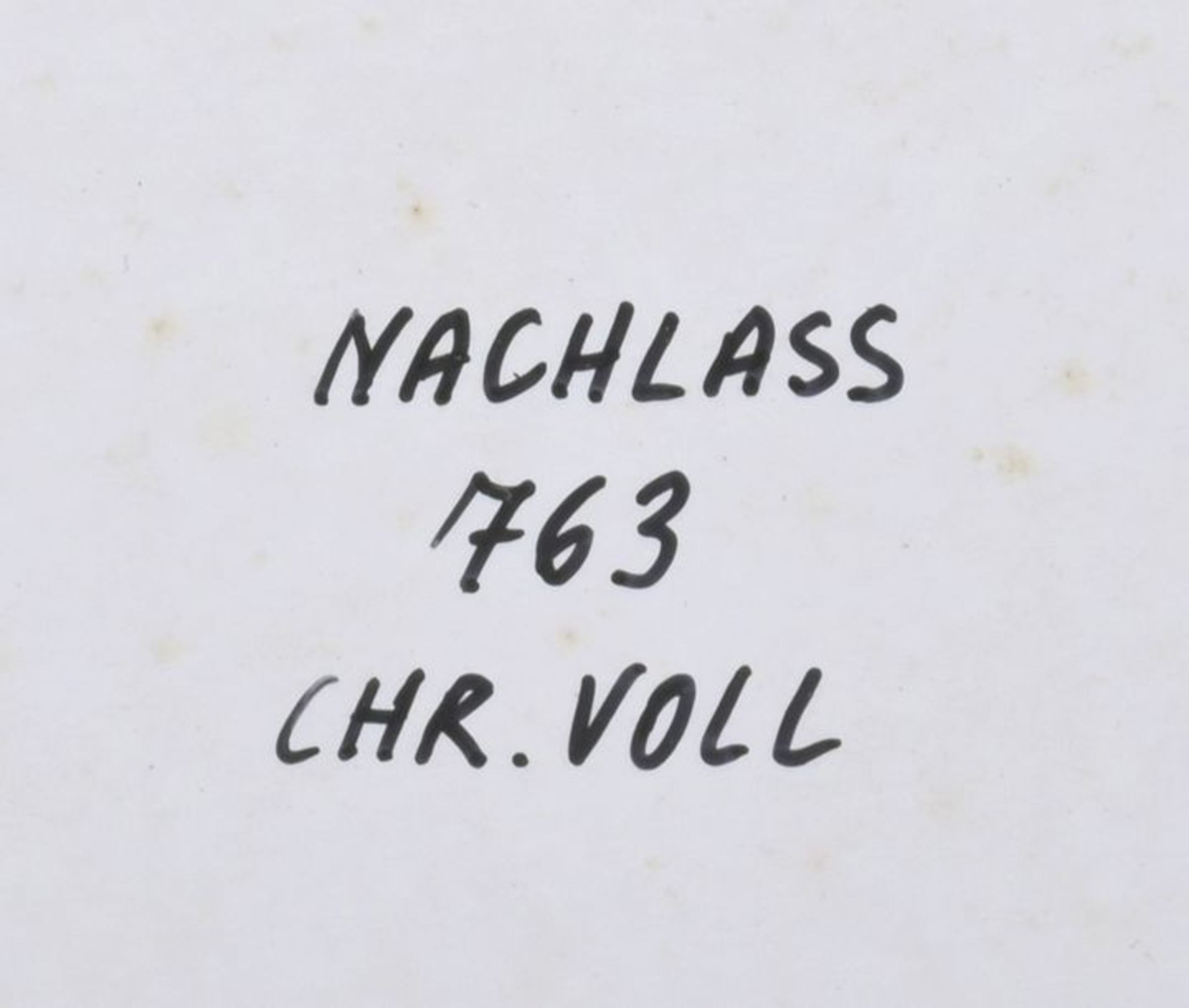Voll, Christoph. 1897 München - 1939 Karlsruhe.Sitzender weiblicher Akt mit Tuch, eine Hand - Image 2 of 2