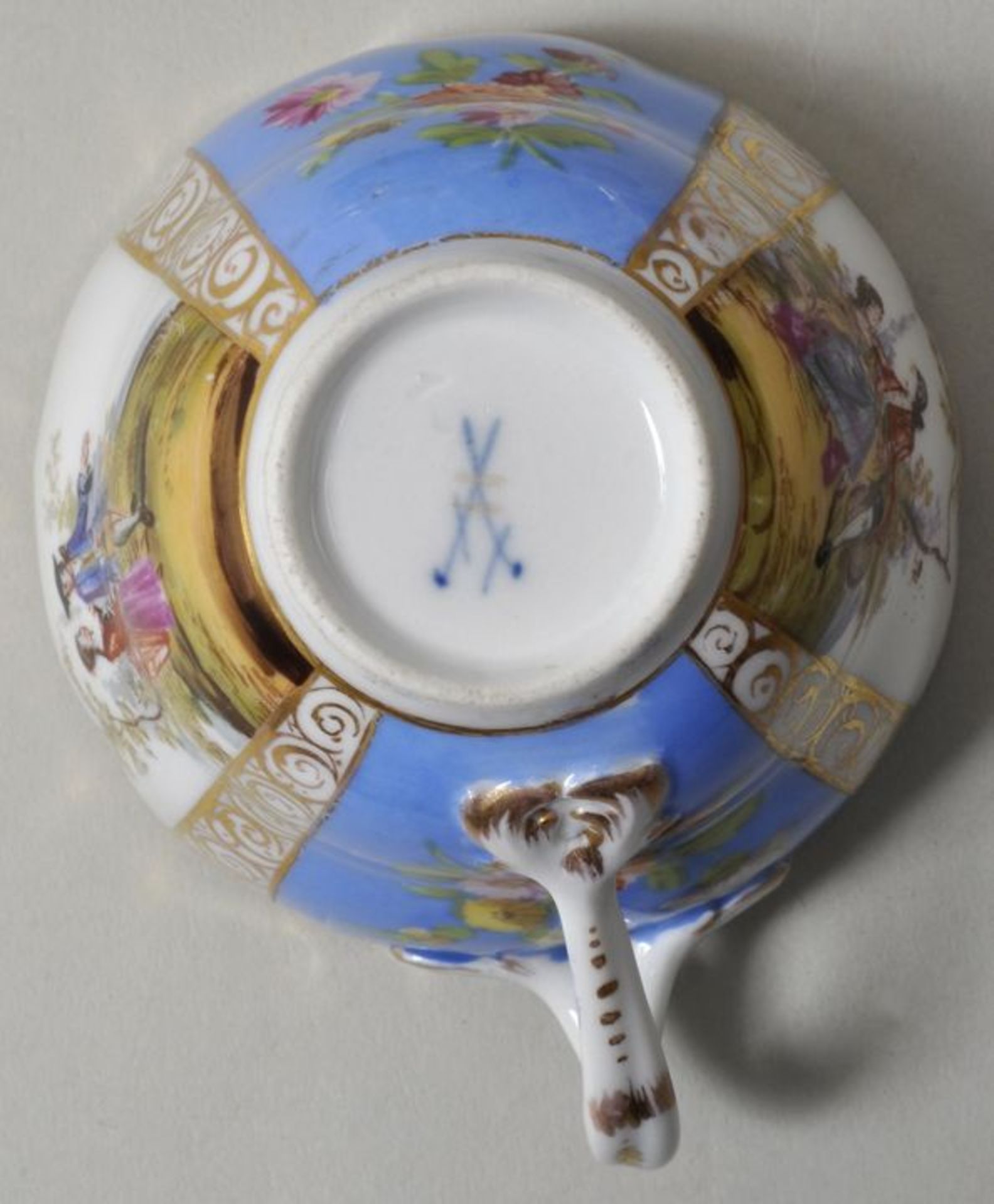 Dejeuner, Meissen, Bemalung Helena Wolfsohn, ca. 18608-teilig, bestehend aus Tablett mit zwei - Image 2 of 2