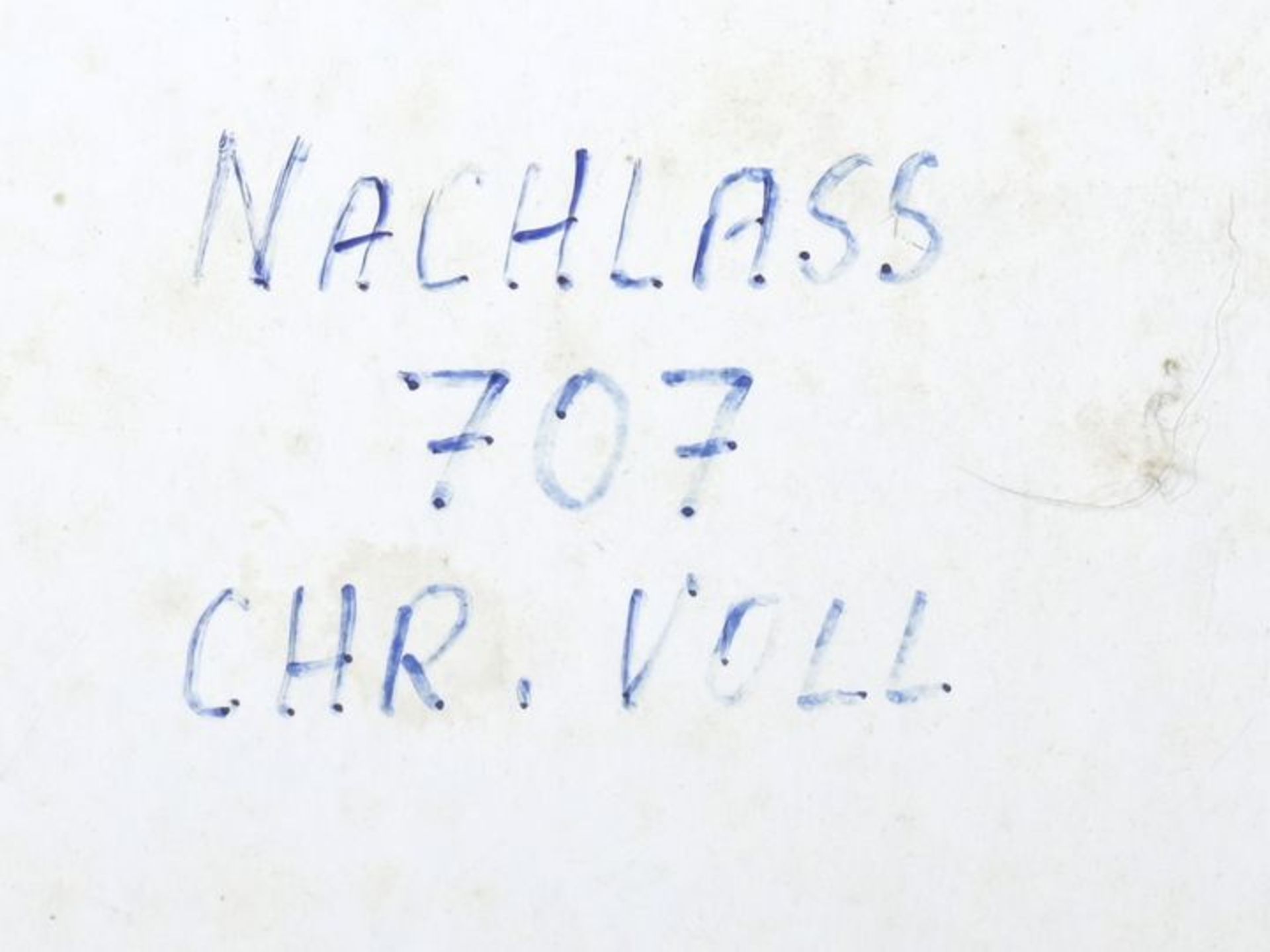 Voll, Christoph. 1897 München - 1939 Karlsruhe.Andacht in der Waisenhauskapelle. Um 1923. Fe - Bild 2 aus 2