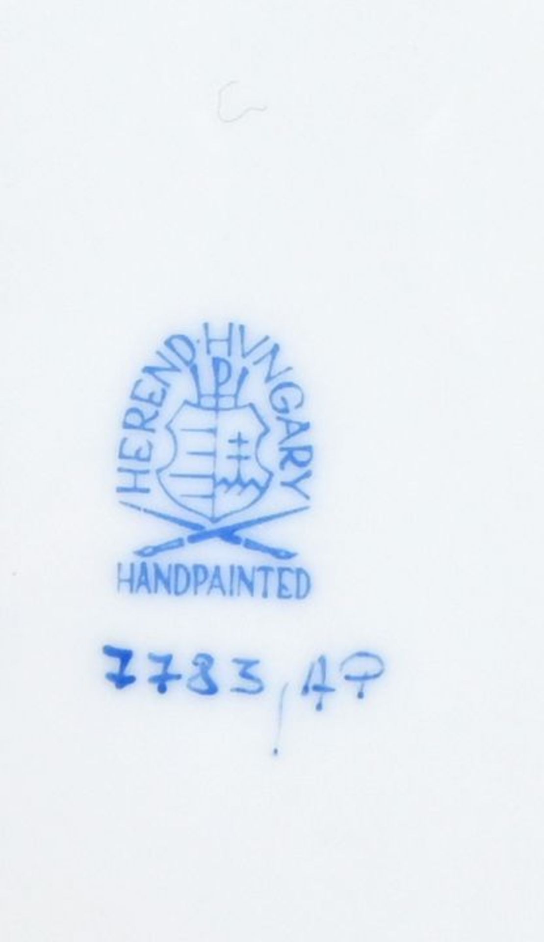 Mokkaservice, Herend/ Ungarn, nach 196523 Teile, für 6 Personen. Porzellan, Ozier-Reliefzier - Bild 2 aus 2