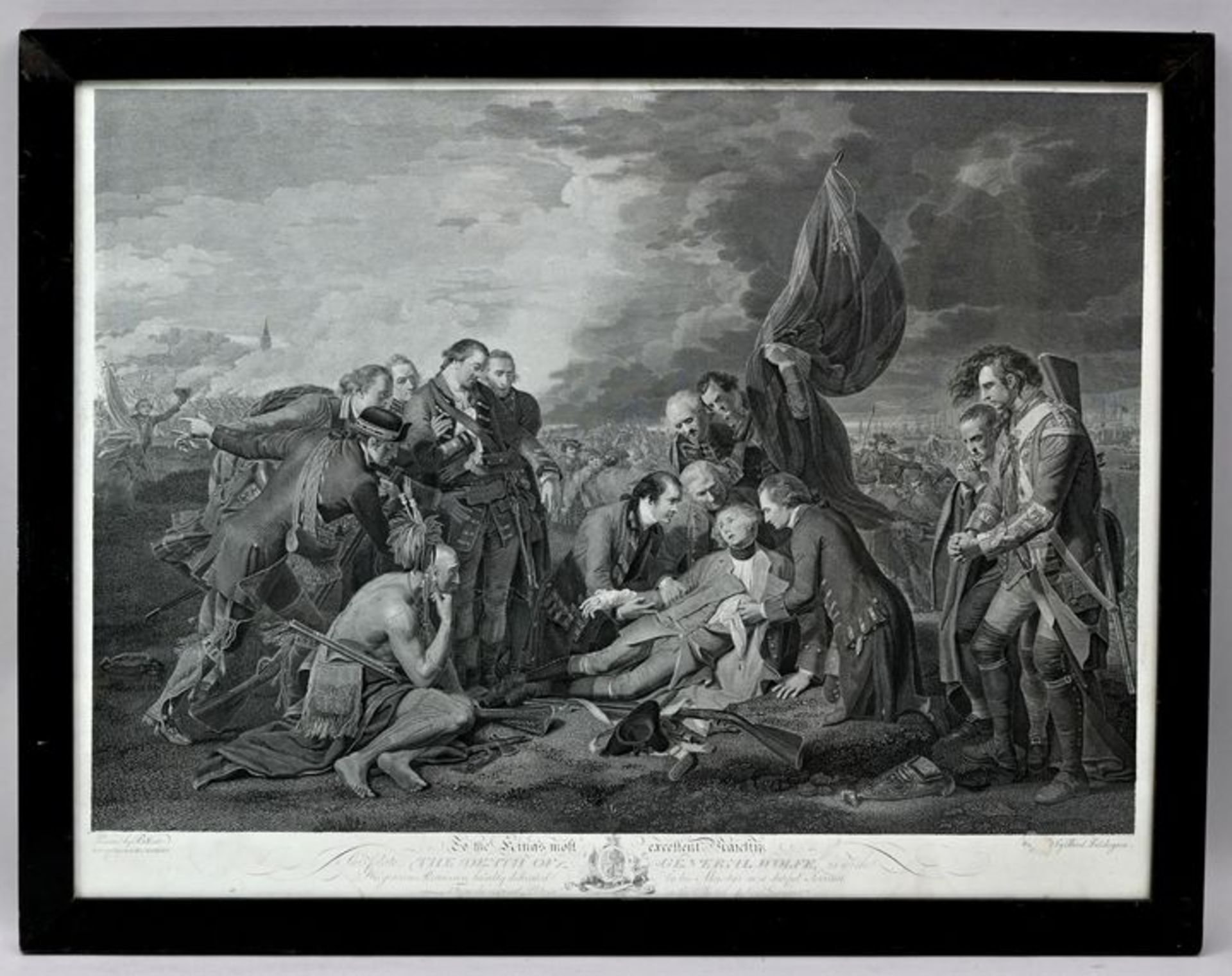 Falkeisen (Falckeisen), Theodor. 1768 Basel-1814"The death of General Wolfe" (Der Tod des Gen - Image 2 of 2