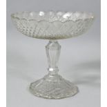 Tafelaufsatz, Böhmen oder Frankreich, 1850-1900Farbloses Kristallglas, reiches Schliffdekor
