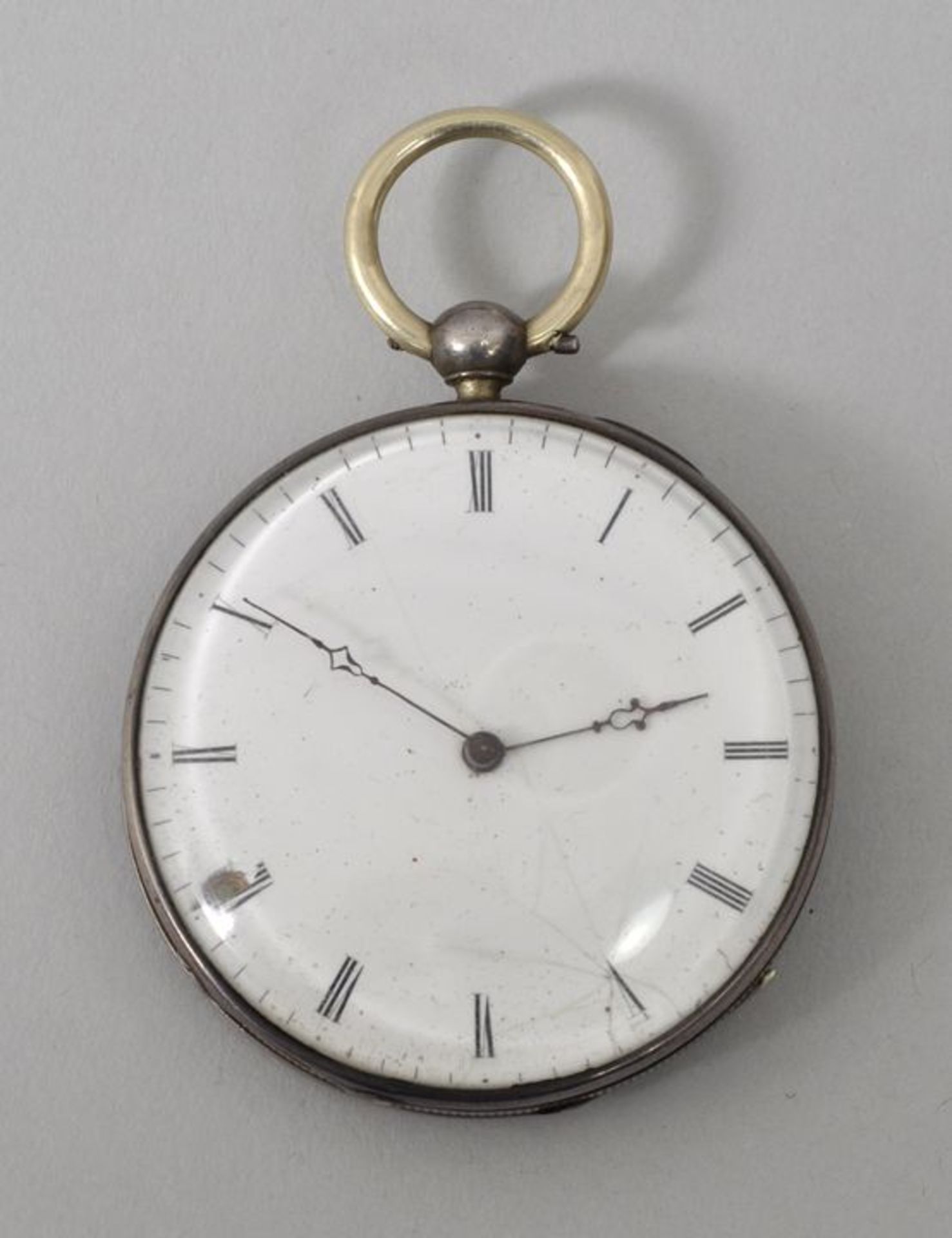 Herrentaschenuhr, Silber, nach Briquet / pocket watch