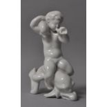 Putto auf Delphin / porcelain figure