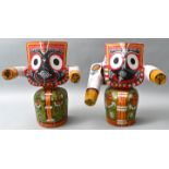 Paar Holzfiguren / Pair of wooden figures