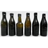 Konvolut von sechs Bierflaschen / Set of six beer bottles