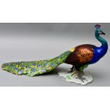 Pfau, Porzellan / peacock