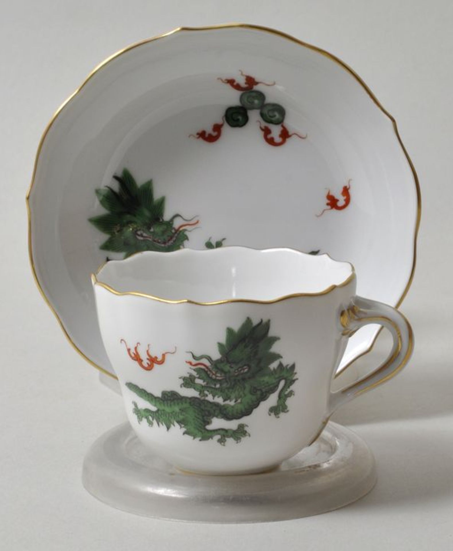 Mokkatasse mit Untertasse, Meissen / cup and saucer