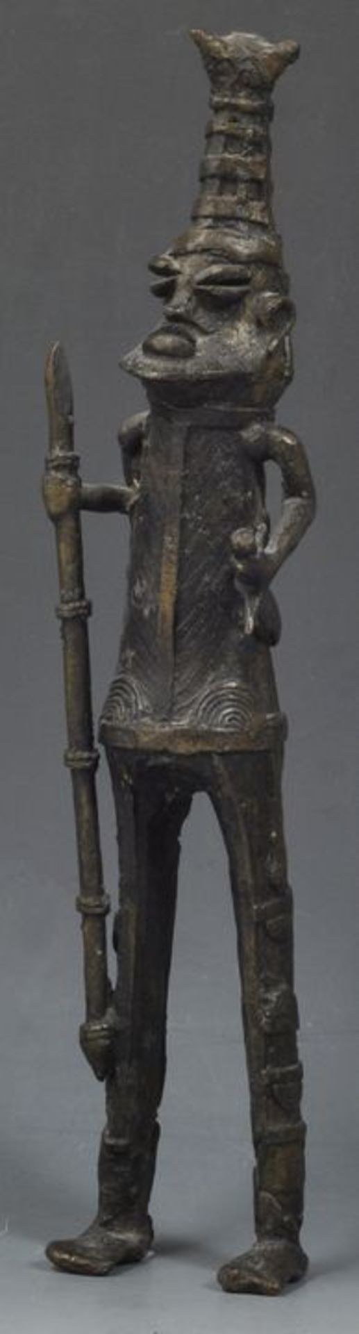 Bronzefigur Afrika / Warrior figure