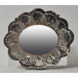 kl. Spiegel, Blütenform, Silber / small mirror